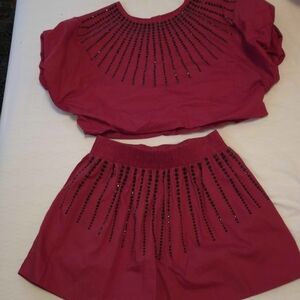 QOS Maroon and Black Burst